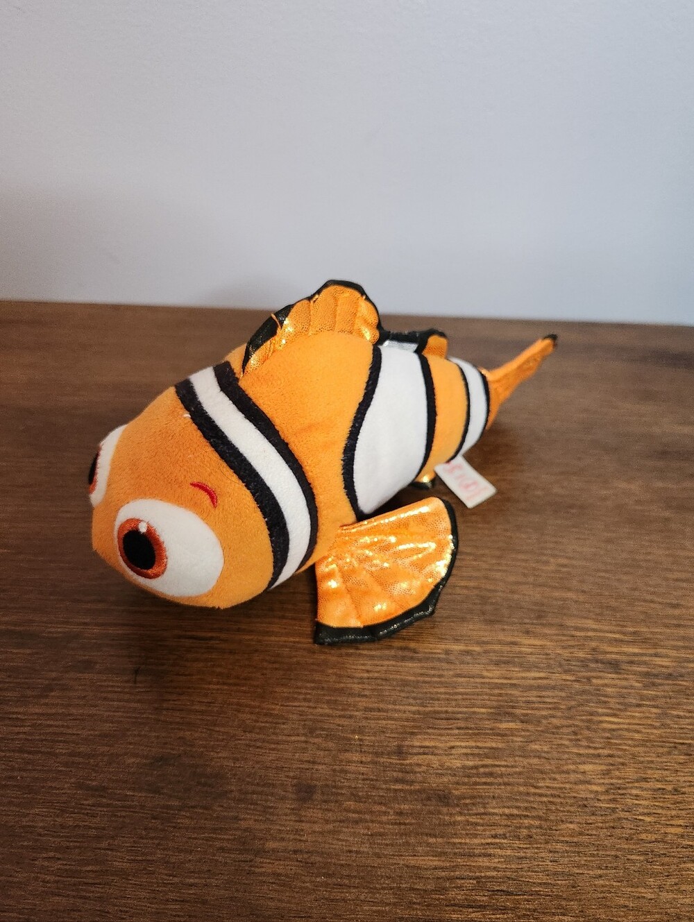 TY Sparkle Disney Plusu Stuffed 9in Bean Filled Nemo Clownfish 2016